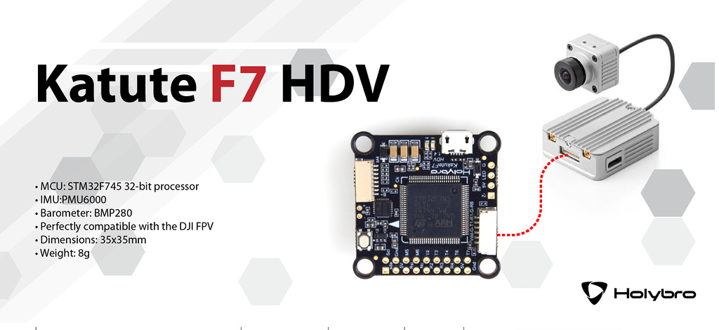Holybro Kakute HDV First FC with DJI Air Unit HD FPV Connector